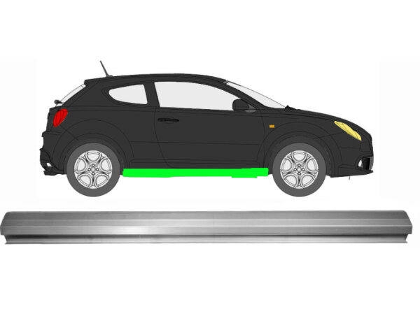 Schweller Blech für Alfa Romeo mito 2008 - 2018 symmetrisch