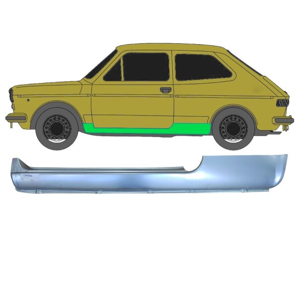 Schweller Blech für Fiat 127 1982 - 1987 links