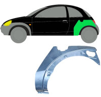 Hinten Kotflügel Blech für Ford Ka 1996 - 2008...