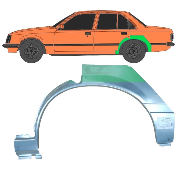 Hinten Radlauf Blech für Opel / Vauxhall Rekord E 1977 - 1982 links