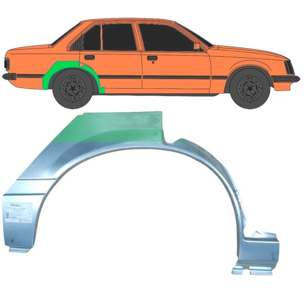 Hinten Radlauf Blech für Opel / Vauxhall Rekord E 1977 - 1982 rechts