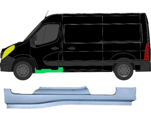 Vorne Schweller Blech für Renault Master Ab 2010 links