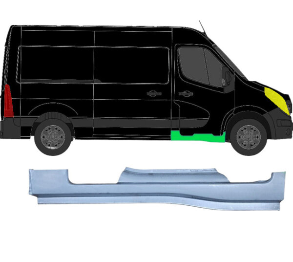 Vorne Schweller Blech für Renault Master Ab 2010 rechts