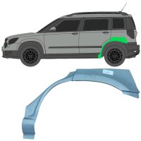 Hinten Radlauf Blech für Skoda Yeti Ab 2009 links