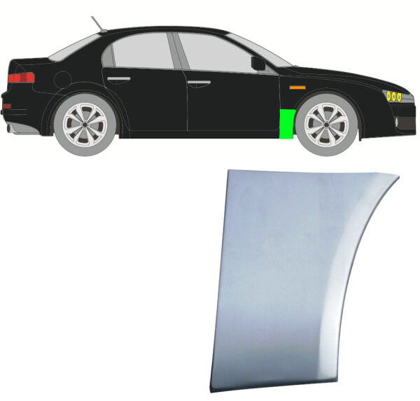 Vorne Kotflügel Blech für Alfa Romeo 159 2005 - 2012 rechts