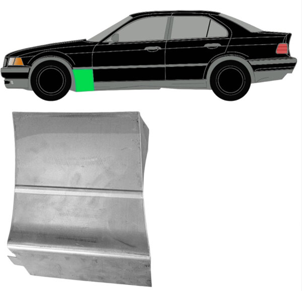 Vorne Kotflügel Blech für Bmw 3 E36 1990 - 2000 links