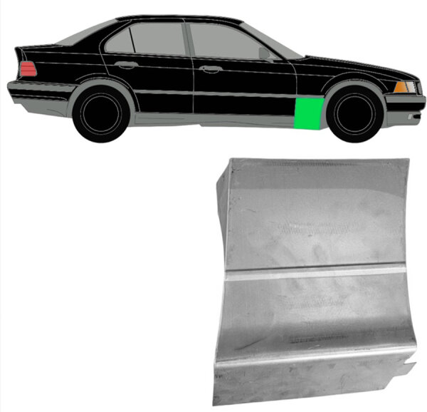 Vorne Kotflügel Blech für Bmw 3 E36 1990 - 2000 rechts