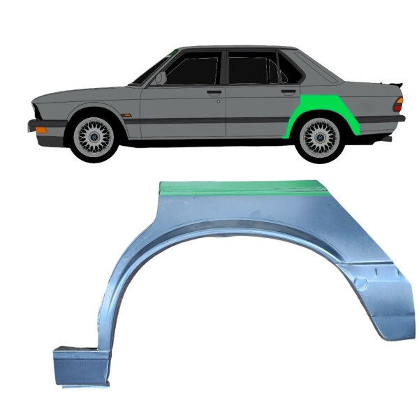 Hinten Radlauf Blech für Bmw 5 E28 1981 - 1987 links