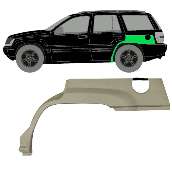 Hinten Radlauf Blech für Jeep Grand Cherokee 1999 - 2004 links