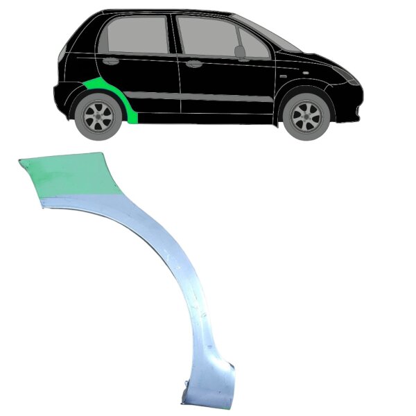 Hinten Radlauf Blech für Chevrolet Spark 2005 - 2010 rechts