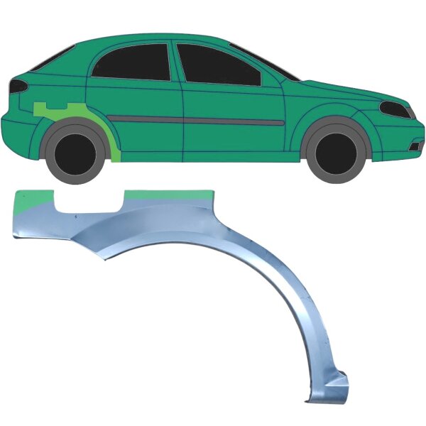 Hinten Radlauf Blech für Chevrolet Lacetti 2003 - 2009 rechts