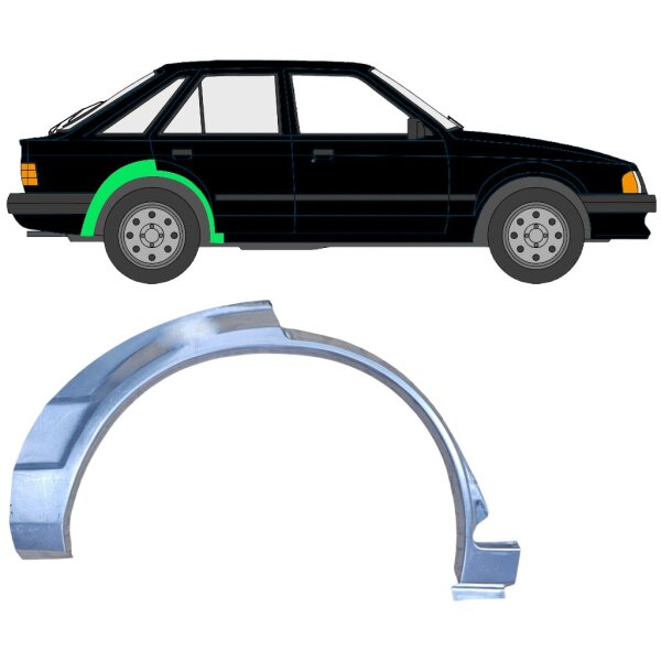 Hinten 5 Tür Radlauf Blech für Ford Escort Mk3 1980 - 1986 rechts