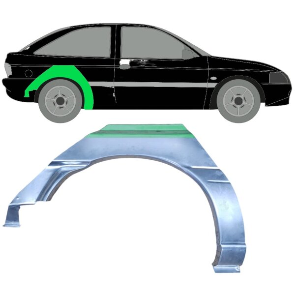 Hinten 3 Tür Radlauf Blech für Ford Escort 1995 - 2000 rechts