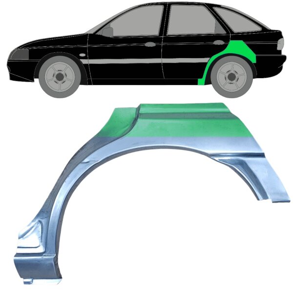 Hinten 5 Tür Radlauf Blech für Ford Escort 1995 - 2000 links