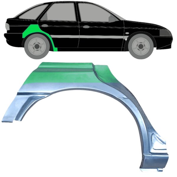 Hinten 5 Tür Radlauf Blech für Ford Escort 1995 - 2000 rechts