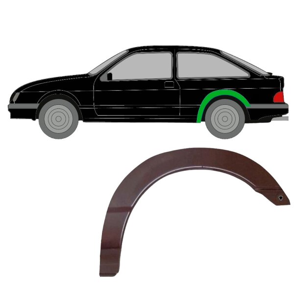 Hinten 3 Tür Radlauf Blech für Ford Sierra 1982 - 1993 links