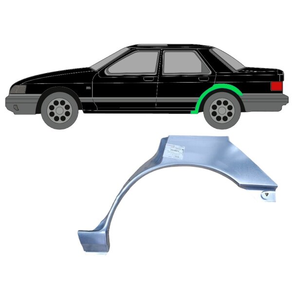 Hinten 5 Tür Radlauf Blech für Ford Sierra 1982 - 1993 links