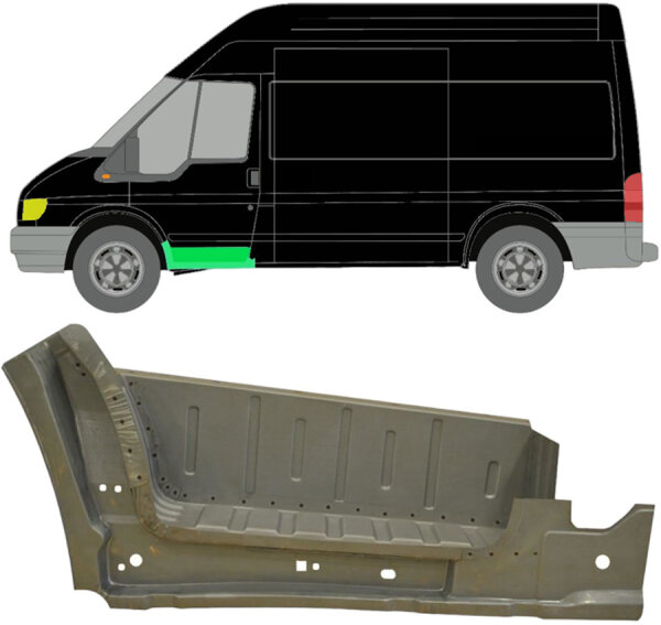 Vorne Einstiegsbleche Innen Schweller für Ford Transit 2000 - 2013 links