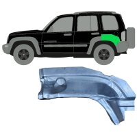 Hinten Radlauf Hinten Teil Blech für Jeep Liberty 2001 - 2008 links