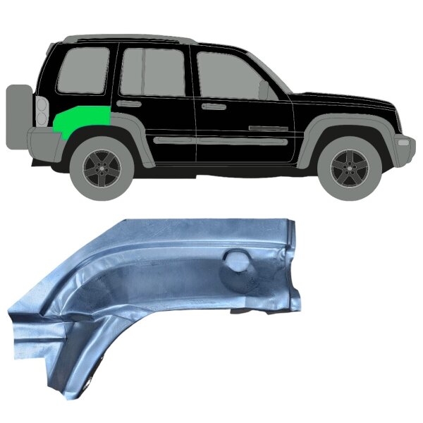 Hinten Radlauf Hinten Teil Blech für Jeep Liberty 2001 - 2008 rechts