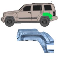 Hinten Radlauf Hinten Teil Blech für Jeep Liberty Kk 2008 - 2013 links