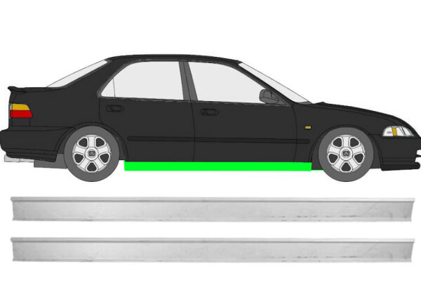 4 Tür Schweller Unten Teil Blechsatz für Honda Civic Eg9 91 – 95 rechts & links