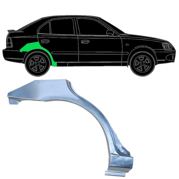 5 Tür Radlauf Blech für Hyundai  Accent 2000 - 2006 rechts