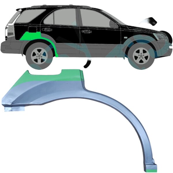 Hinten Radlauf Blech für Kia Sorento 2002 - 2009 rechts