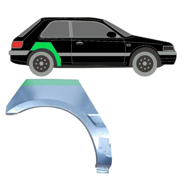 Hinten 3 Tür Radlauf Blech für Mazda 323 Bg 1989 - 1994 rechts