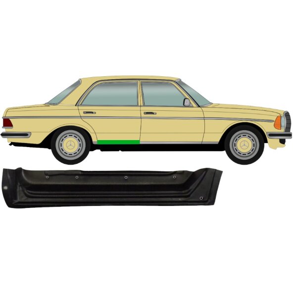 Innen Hinten Tür Blech für Mercedes W123 1975 - 1985 rechts