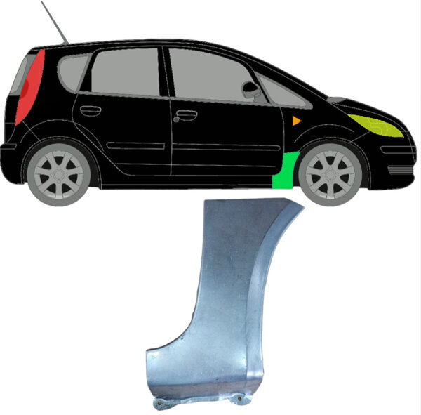 Vorne Kotflügel Blech für Mitsubishi Colt Z30 2004 - 2012 rechts