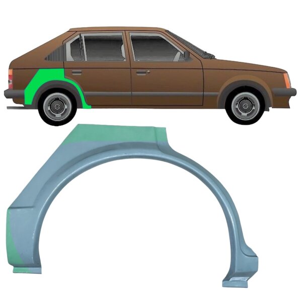 Hinten 5 Tür Radlauf Blech für Opel Kadett D 1979 - 1984 rechts