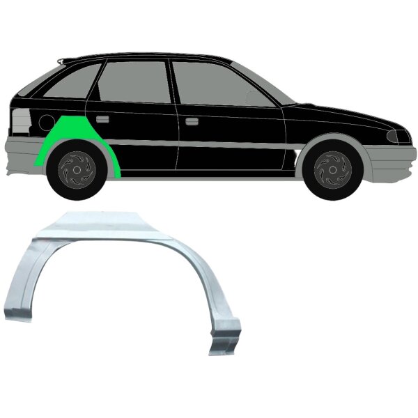 Hinten Heckklappe Radlauf Blech für Opel Astra F 1991 - 2002 rechts