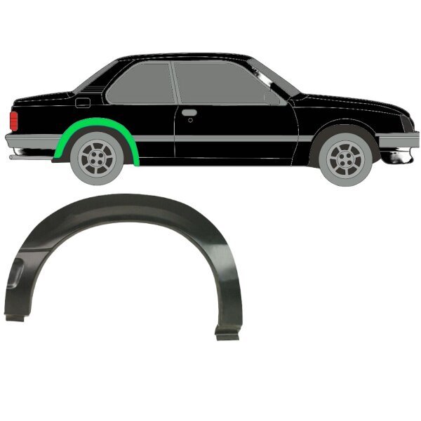 Hinten 3 Tür Kotflügel Blech Für Opel Ascona 1981 bis 1988 Rechts