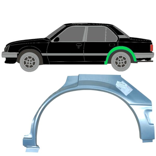 Hinten 5 Tür Radlauf Blech für Opel Ascona 1981 - 1988 links