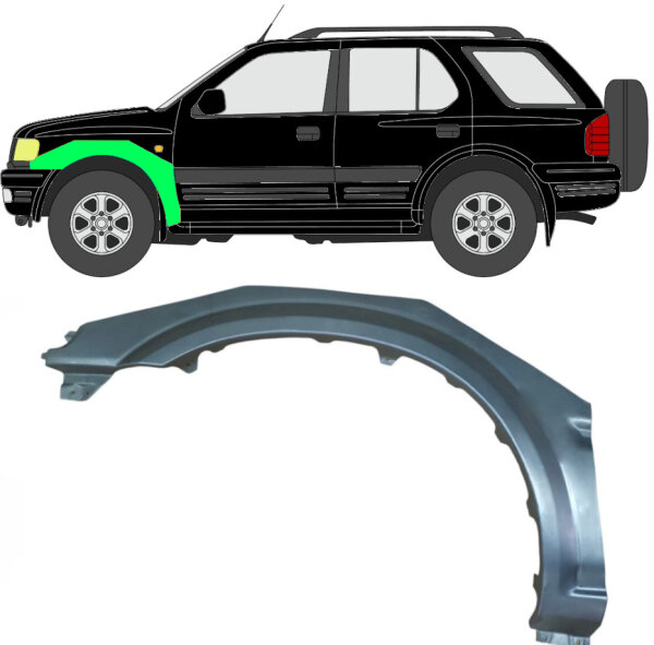 Vorne Kotflügel Blech für Opel Vauxhall Frontera B 1998 - 2002 links