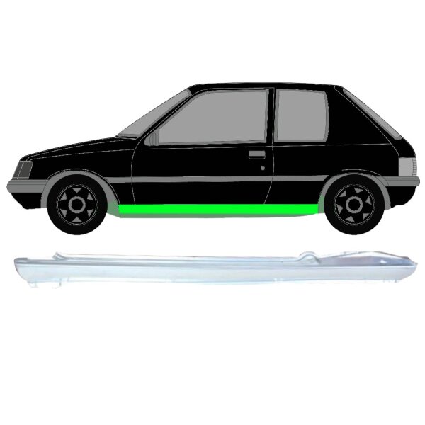 3d Schweller Blech für Peugeot 205 1983 - 1998 links