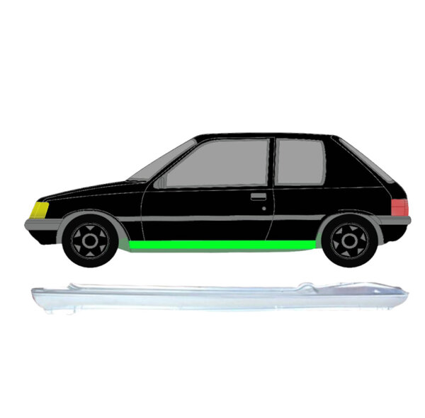 Schweller Blech für Peugeot 205 3 Türer 1983 - 1998 links