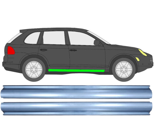 Schweller Blech Satz für Porsche Cayenne 2002 - 2010 rechts & links