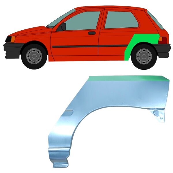 3/5 Tür Schweller Blech für Renault Clio I 1990 - 1998 rechts Unterteil