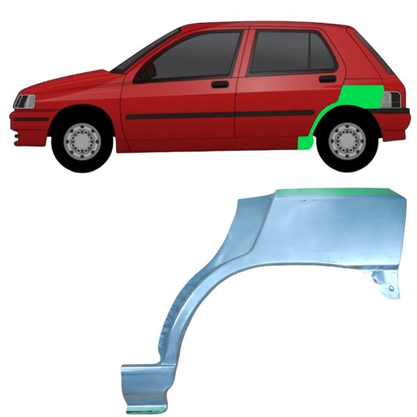 Hinten 3 Tür Radlauf Blech für Renault Clio I 1990 - 1998 rechts