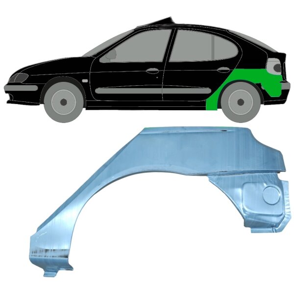 Hinten Radlauf Blech für Renault Scenic 1995 - 2003 rechts