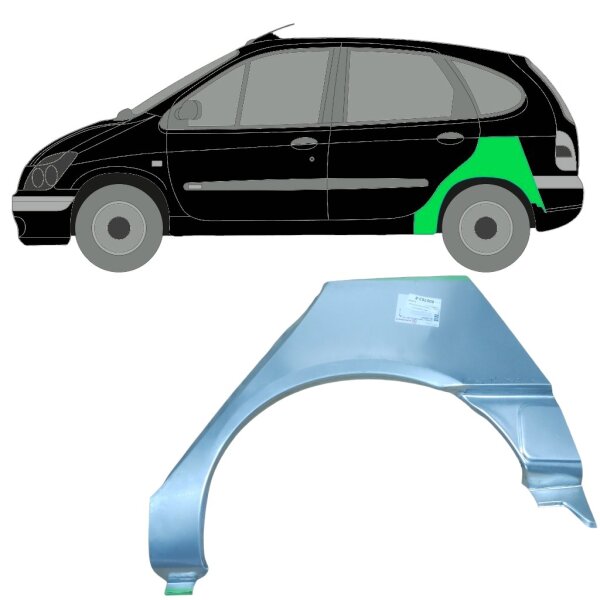 Hinten Radlauf Blech für Renault Megane 1995 - 2003 rechts