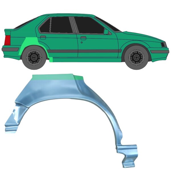 Hinten Radlauf Blech für Renault 19 1988 - 1995 links