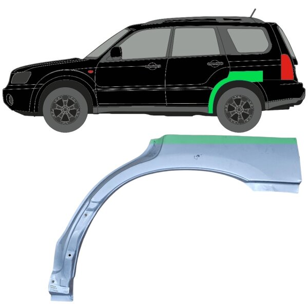 Hinten Radlauf Blech für Subaru Forester Sf 1997 - 2002 rechts