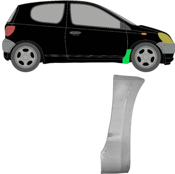 Vorne Kotflügel Blech für Toyota Yaris 1999 - 2005 rechts