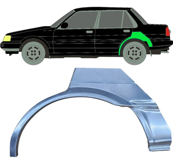 Hinten Radlauf Blech für Toyota Corolla E8 1983 - 1988 links