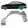 Hinten Radlauf Blech für Toyota Avensis T22 1997 - 2003 links