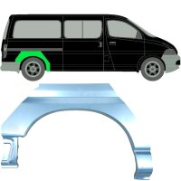 Hinten Radlauf Blech für Toyota Hiace 1995 - 2006 links