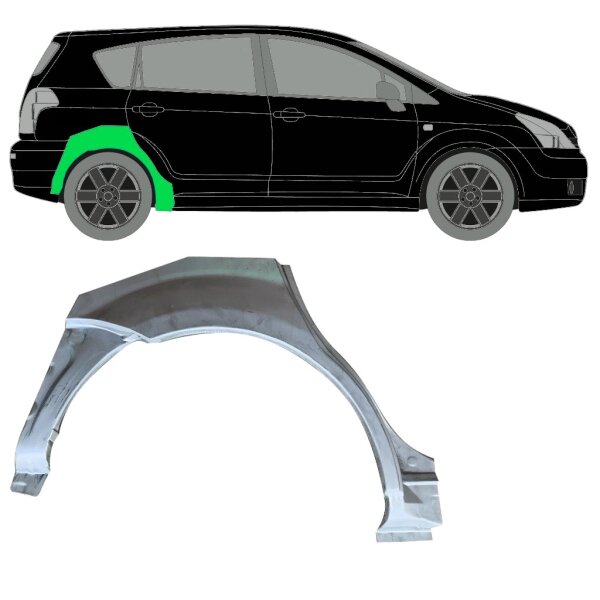 Hinten Kotflügel Blech Für Toyota Corolla Verso 2004 bis 2009 Links